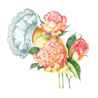 Victorian hand: roses