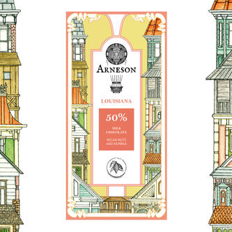 Louisiana chocolate design