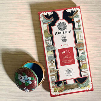 China chocolate mockup